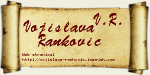 Vojislava Ranković vizit kartica